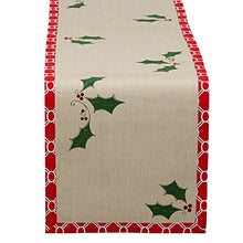 Load image into Gallery viewer, Design Imports Holly Jolly Printed Table Runner

