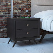 Load image into Gallery viewer, Modway Tracy Mid-Century Modern Wood Nightstand in Black
