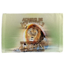 Load image into Gallery viewer, Always Be Yourself Unless Lion All Over Hand Towel Multi Standard One Size
