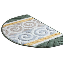 Load image into Gallery viewer, Riverbyland Green Bath Rugs Semicircle Shape 31 x 19
