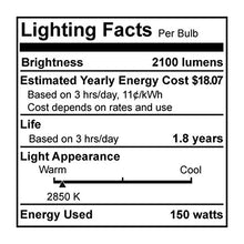 Load image into Gallery viewer, Bulbrite 614152 Q150FR/EDT 150-Watt Dimmable Halogen, JDD Type Tubular T8, Medium Base, Frost (Pack of 6)
