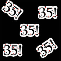 35! Birthday Deco FETTI (24 Piece/PKG)