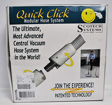 Load image into Gallery viewer, Scotech Systems Inc. Quick Click Modular Hose System Built in Central Vacuum Hose 30 Foot
