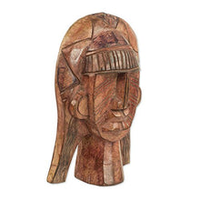 Load image into Gallery viewer, NOVICA Decorative Wood Mask, Brown
