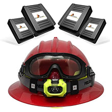 Load image into Gallery viewer, Blackjack Industrial Double Down Fire Helmet Clips for Headlamps and Goggles | Retention Strap System for Firefighter Helmets | Works on Traditional, Wild Land and Modern Fire Helmets |Holds Headlamp
