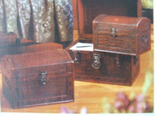 Load image into Gallery viewer, Sherwood Vintage Leather 3 Piece Storage Boxes Set
