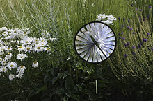 Load image into Gallery viewer, In the Breeze 14&quot; Silver Sparkle Single Wheel Garden Spinner
