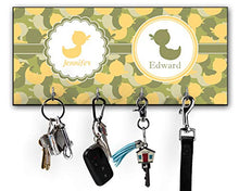 Load image into Gallery viewer, YouCustomizeIt Rubber Duckie Camo Key Hanger w/ 4 Hooks w/Multiple Names
