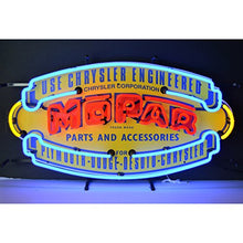 Load image into Gallery viewer, Neonetics 5MPRVS Car and Motorcycles Mopar Vintage Shield Neon Sign, 17&quot; x 4&quot; x 32&quot;
