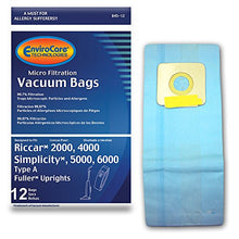 Load image into Gallery viewer, EnviroCare Replacement Micro Filtration Vacuum Cleaner Dust Bags Made to fit Riccar 2000, 4000 and Vibrance Series. Simplicity 5000, 6000 and Symmetry Type A 12 Pack
