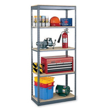 Load image into Gallery viewer, Edsal RS1501 Rivet Lock Boltless Shelving, 5 Levels, 400 lb. Capacity, 36&quot; W x 18&quot; D x 84&quot; H, Industrial Gray
