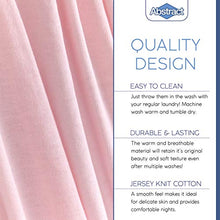 Load image into Gallery viewer, Abstract Baby Solid Jersey Knit Fitted Crib Sheet (28&quot; x 52&quot;, Pink)
