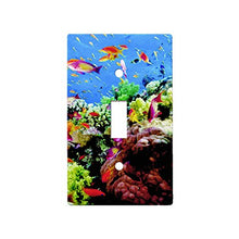 Load image into Gallery viewer, Coral Reef Painting - Decor Single Switch Plate Cover Metal
