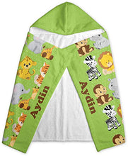 Load image into Gallery viewer, YouCustomizeIt Safari Kids Hooded Towel (Personalized)
