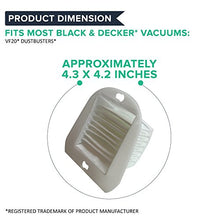 Load image into Gallery viewer, Crucial Vacuum Filter Replacement - Compatible with Black &amp; Decker Part # 48G7, 2031473 203-1473 and Black &amp; Decker VF20 Filter Fits Dustbuster - Washable, Reusable, Lightweight Filters (2 Pack)
