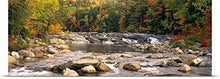 Load image into Gallery viewer, GREATBIGCANVAS Entitled New Hampshire, White Mountains National Forest, River Flowing Through The Wilderness Poster Print, 90&quot; x 30&quot;, Multicolor
