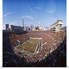 Load image into Gallery viewer, GREATBIGCANVAS Entitled Spectators Watching a Football Match, Soldier Field, Lake Shore Drive, Chicago, Cook County, Illinois, Poster Print, 90&quot; x 36&quot;, Multicolor
