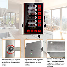 Load image into Gallery viewer, ZzPro 6 Channels Commercial Timer Cooking Timers Loud Adjustable Alarm Reminder Clear LED Display Stainless Steel Calculagraph for Restaurant Home Kitchen
