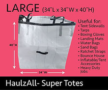 Load image into Gallery viewer, Moose Supply Haulz All Super Totes | Large Square | 34-Inch x 34-Inch x 30-Inch | For Stakes, Tools, Gardening, and Storage
