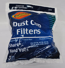 Load image into Gallery viewer, EnviroCare Shark Hand Vac Dust Cup Filter 3 Pack F649
