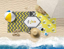 Load image into Gallery viewer, RNK Shops Buzzing Bee Beach Towel (Personalized)
