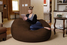 Load image into Gallery viewer, Chill Sack Bean Bag Chair: Huge 5&#39; Memory Foam Furniture Bag and Large Lounger - Big Sofa with Soft Micro Fiber Cover - Chocolate
