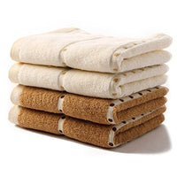 Riverbyland Brown and Beige Fabric Towel Polka Dot Pattern Set of 4