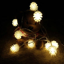 Load image into Gallery viewer, Penfly 1.5m 10LEDs Decorative Pine Nut Shape Fairy Night Mood Light Romantic Lamp for Home Indoor Bedroom Babyroom Children Wedding Party Festival Dcor Warm White Light Color
