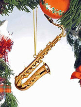 Load image into Gallery viewer, 5 Gold Tenor Saxophone Ornament
