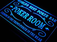 Best Poker Room Liquor Bar Beer LED Sign Neon Light Sign Display s143-b(c)