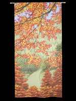 Cosmos Noren(Japanese Curtain) Promenade Autumn Leaves 85170cm from Japan 2290