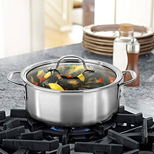 Load image into Gallery viewer, Calphalon Tri-Ply Stainless Steel Cookware, Dutch Oven, 5-quart
