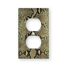 Load image into Gallery viewer, Python Skin - Decor Double Switch Plate Cover Metal
