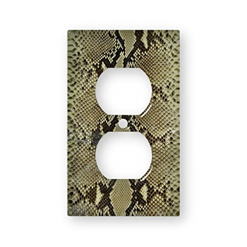 Python Skin - Decor Double Switch Plate Cover Metal