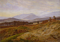 Giant mountains 2 by Caspar David Friedrich. 100% Hand Painted. Oil On Canvas. Reproduction (Unframed and Unstretched). Painting Size 52x36 inch.