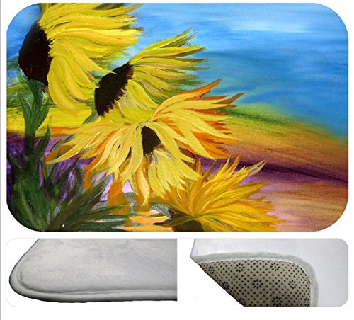 Sunflower Field Beach Towel From My Art