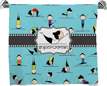 Load image into Gallery viewer, YouCustomizeIt Yoga Poses Bath Towel (Personalized)
