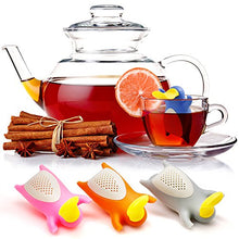 Load image into Gallery viewer, Tea Infusers for Loose Leaf Tea, FineGood Set of 4 Pack Platypus Silicone Tea Filter Strainers
