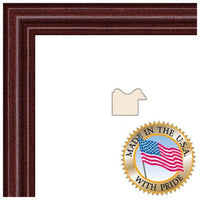 ArtToFrames 8x12 inch Cherry Stain on Hard Maple Wood Picture Frame, WOM0066-60823-YCHY-8x12