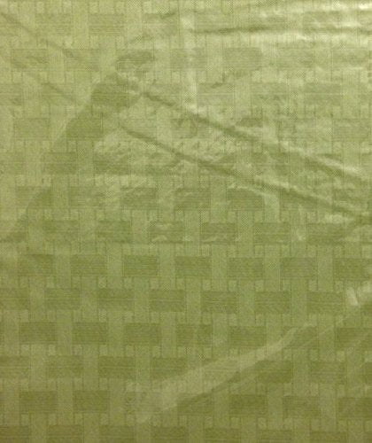 Fashion Vinyl Tablecloth 70 inch Round Sage Green Basketweave