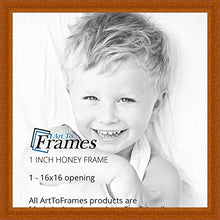 Load image into Gallery viewer, ArtToFrames 16x16 inch Honey Stain on Hard Maple Wood Picture Frame, WOM0066-60823-YHNY-16x16
