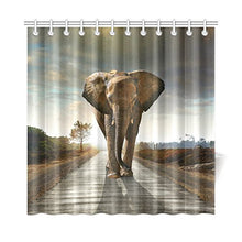 Load image into Gallery viewer, CTIGERS Shower Curtain for Kids Cool Elephant Polyester Fabric Bathroom Decoration 72 x 72 Inch
