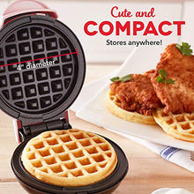 Load image into Gallery viewer, DASH Mini Maker: The Mini Waffle Maker Machine for Individual Waffles, Paninis, Hash browns, &amp; other on the go Breakfast, Lunch, or Snacks - Pink (DMW001PK)
