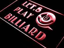 Load image into Gallery viewer, Billiard Let&#39;s Play Pool Room LED Sign Neon Light Sign Display s086-b(c)
