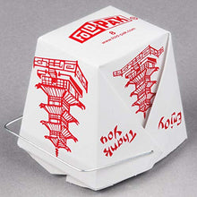 Load image into Gallery viewer, Pack of 15 Chinese Take Out Boxes PAGODA 8 oz / Half Pint Party Favor and Food Pail
