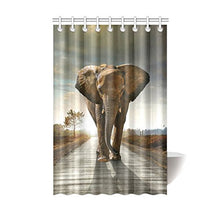 Load image into Gallery viewer, CTIGERS Shower Curtain for Kids Cool Elephant Polyester Fabric Bathroom Decoration 48 x 72 Inch
