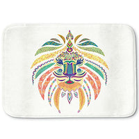 DiaNoche Designs Memory Foam Bath or Kitchen Mats by Pom Graphic Design - Whimsical Lion, Large 36 x 24 in