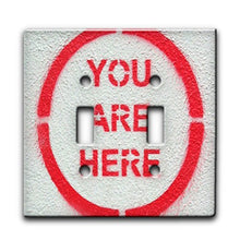 Load image into Gallery viewer, You Are Here - Decor Double Switch Plate Cover Metal
