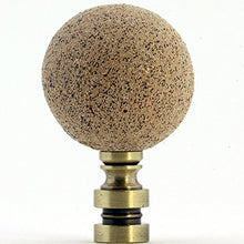 Load image into Gallery viewer, Ceramic 40mm Sand Ball Antique Base Finial 2.25&quot;
