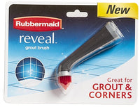 Rubbermaid Power Scrubber with All-Purpose Grout Head, Gray, Ideal for Grout Lines, Corners, Bathroom, Kitchen Cleaning